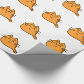 Niedliches Katzen-Kätzchen Geschenkpapier (Ecke)