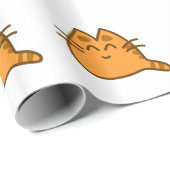 Niedliches Katzen-Kätzchen Geschenkpapier (Rolleneckpunkt)