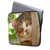 Niedliches Katzen Klettern Laptopschutzhülle (Vorderseite Links)