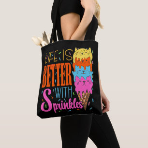 Niedliches Katzen Leben ist besser mit Sprinklen K Tasche