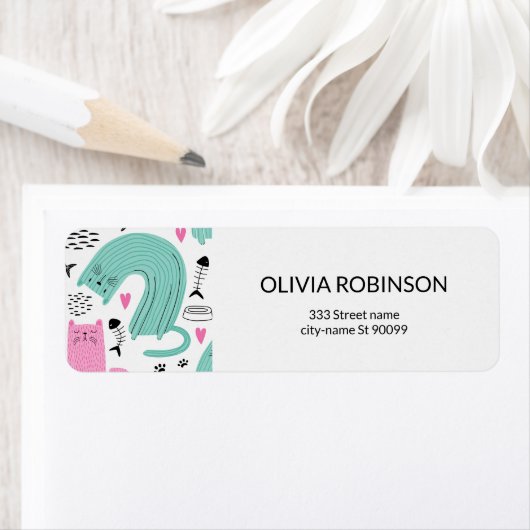 Niedliches Katzen Muster (Insitu)