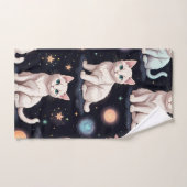 Niedliches Katzen Muster Badhandtuch Set (Handtuch)