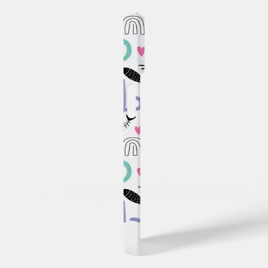 Niedliches Katzen Muster Case-Mate iPhone Hülle (Rückseite / Rechts)