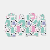 Niedliches Katzen Muster Geschenkschachtel (Ungefaltet)