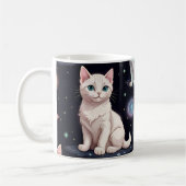 Niedliches Katzen Muster Kaffeetasse (Links)