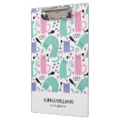 Niedliches Katzen Muster Klemmbrett (Links)