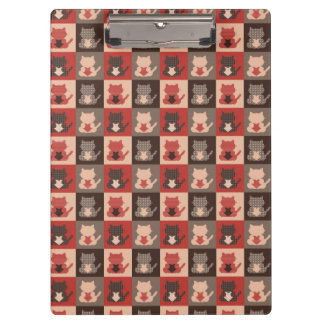 Niedliches Katzen-Muster Klemmbrett