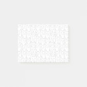 Niedliches Katzen-Muster Post-it Klebezettel (Vorderseite)