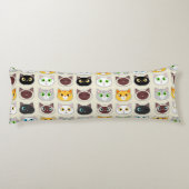 Niedliches Katzen Muster Seitenschläferkissen (Rückseite)