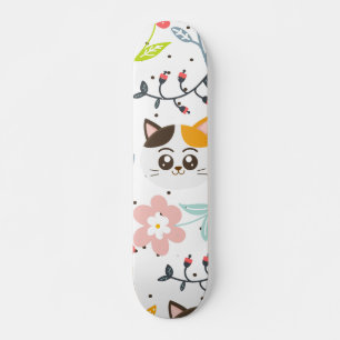 Niedliches Katzen Muster Skateboard