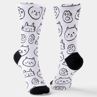Niedliches Katzen-Muster Socken