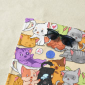 Niedliches Katzen-Muster Strandtuch (Beispiel)