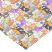 Niedliches Katzen-Muster Tischdecke (Schrägansicht)