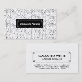 Niedliches Katzen-Muster Visitenkarte (Vorne/Hinten)