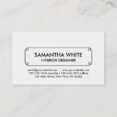 Niedliches Katzen-Muster Visitenkarte (Rückseite)