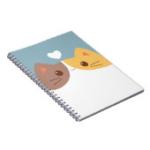 Niedliches Katzen-Notizbuch Notizblock (Rechte Seite)
