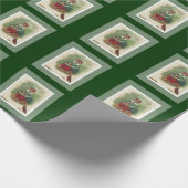 Niedliches Katzen-Sankt-Verpackungs-Papier Louis Geschenkpapier (Ecke)