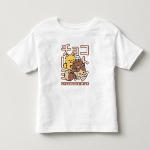 Niedliches Katzen Schokolade Milchkarton Kawaii Ku Kleinkind T-shirt