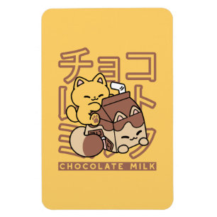 Niedliches Katzen Schokolade Milchkarton Kawaii Ku Magnet