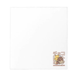 Niedliches Katzen Schokolade Milchkarton Kawaii Ku Notizblock