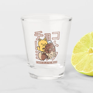 Niedliches Katzen Schokolade Milchkarton Kawaii Ku Schnapsglas