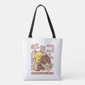 Niedliches Katzen Schokolade Milchkarton Kawaii Ku Tasche (Rückseite)