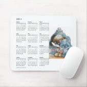 Niedliches Katzen- u. Hundekalender mousepad (Mit Mouse)