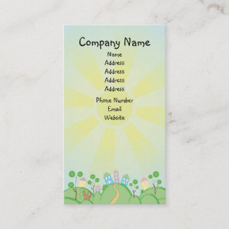 Niedliches Katzen-und Haus-bewegliches Zuhause Visitenkarte