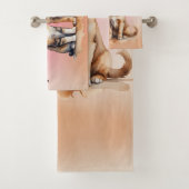 Niedliches Katzen- und Hundefarben Badhandtuch Set (Insitu)