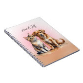 Niedliches Katzen- und Hundefarben Notizblock (Rechte Seite)