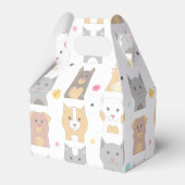 Niedliches Katzen- und Hundemuster Geschenkschachtel (Vorderseite)