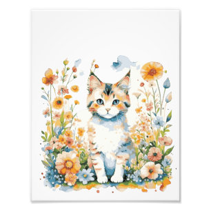 Niedliches Katzenbaby Fotodruck