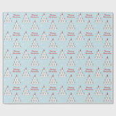 Niedliches Katzenbaum Weihnachtswackelpapier Geschenkpapier (Flach)