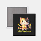 Niedliches Katzenbewusstsein im Kindesalter Magnet (Vorderseite/Rückseite)