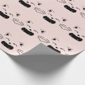 Niedliches Katzendesign | Adortable felines Artwor Geschenkpapier (Ecke)