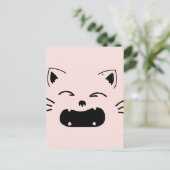 Niedliches Katzendesign | Adortable felines Artwor Postkarte (Stehend Vorderseite)