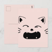 Niedliches Katzendesign | Adortable felines Artwor Postkarte (Vorne/Hinten)