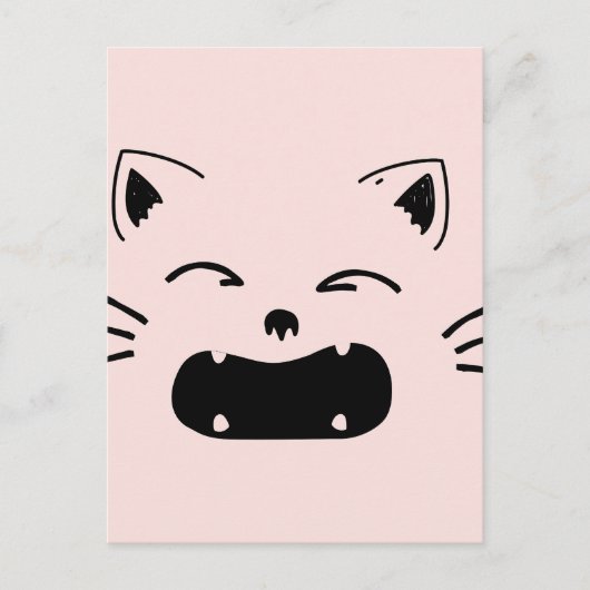 Niedliches Katzendesign | Adortable felines Artwor Postkarte (Vorderseite)