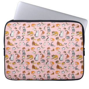 niedliches Katzendesign für Katzenliebhaber- Laptopschutzhülle