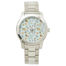 niedliches Katzendesign für Katzenliebhaber - türk Armbanduhr