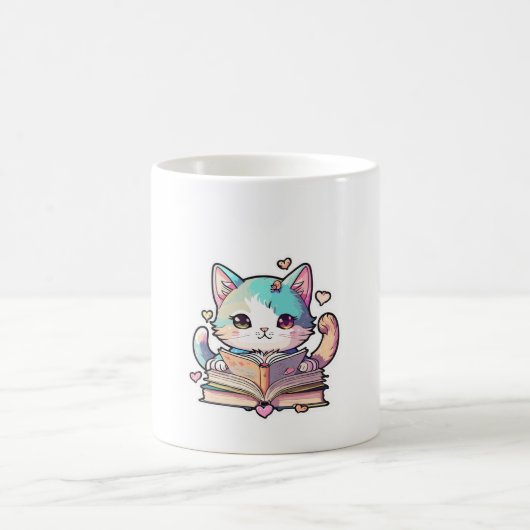 niedliches Katzendesign Kaffeetasse (Mittel)