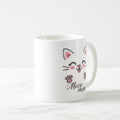 Niedliches Katzendesign Kaffeetasse (VorderseiteRechts)