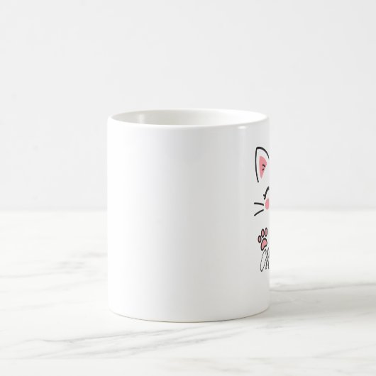 Niedliches Katzendesign Kaffeetasse (Mittel)