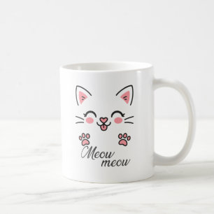 Niedliches Katzendesign Kaffeetasse