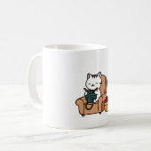 niedliches Katzendesign | Katzen lieben Design Kaffeetasse (Vorderseite Links)