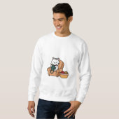 niedliches Katzendesign | Katzen lieben Design Sweatshirt (Vorne ganz)