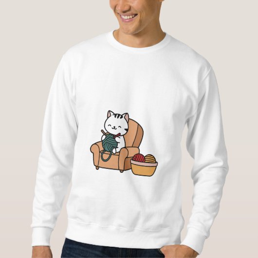 niedliches Katzendesign | Katzen lieben Design Sweatshirt (Vorderseite)