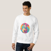 niedliches Katzendesign Sweatshirt (Vorne ganz)