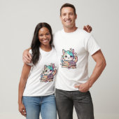 niedliches Katzendesign T-Shirt (Unisex)