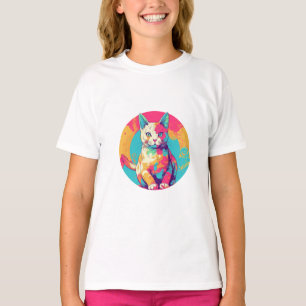 niedliches Katzendesign T-Shirt
